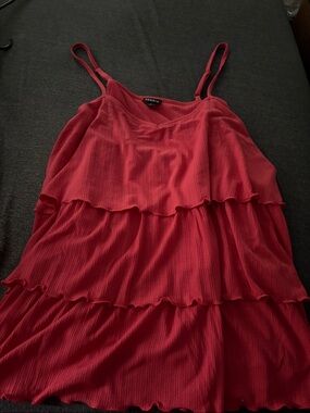 torrid Crimson Ruffle Tiered Cami